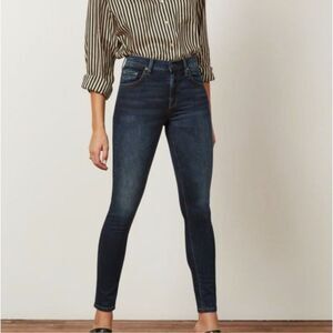 BOYISH BY HER REVOLVE Donny Never Say Never Skinny Slim Jean Size 25 Womens Dark